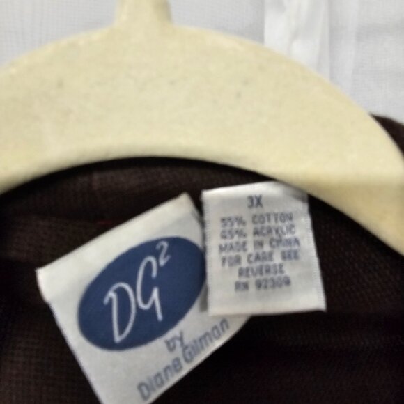 DG2 by Diane Gilman Cardigan Patchwork Colorblock Open Boho Festival 3X - Picture 5 of 7